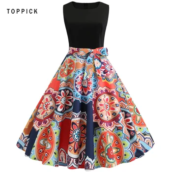Fashion O-Neck Vintage Dress Casual Plus Size Swing Pin Up Rockabilly Vestidos Elegant Sexy Summer Work Office Party Dress 
Fashion O-Neck Vintage Dress Casual Plus Size Swing Pin Up Rockabilly Vestidos Elegant Sexy Summer Work Office Party Dress
