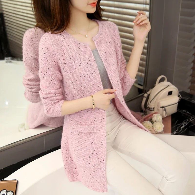 Open Stitch Solid Sweater Coat Autumn Winter Korean Version Cardigan Feminino Women Tricot Chompas De Mujer Para El Invierno
Open Stitch Solid Sweater Coat Autumn Winter Korean Version Cardigan Feminino Women Tricot Chompas De Mujer Para El Invierno