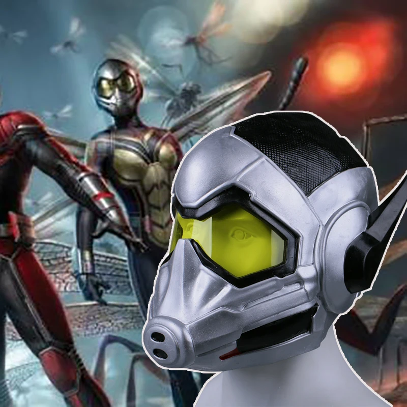 2018 New Movie Antman 2:Ant-Man and the Wasp Mask Cosplay WASP Latex Mask Hope Van Dyne Helmets Masks New Halloween Party Props
2018 New Movie Antman 2:Ant-Man and the Wasp Mask Cosplay WASP Latex Mask Hope Van Dyne Helmets Masks New Halloween Party Props