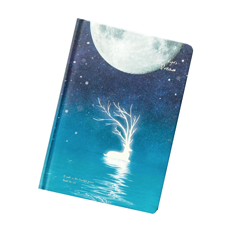Kawaii Deer Luminous Cover Cute Notebook Hard Cover Color Page Diary Book Travel Journal Kids Stationery School Office Supplies
Kawaii Deer Luminous Cover Cute Notebook Hard Cover Color Page Diary Book Travel Journal Kids Stationery School Office Supplies