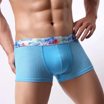 Sexy Men Underwear Cotton Mesh Boxers Shorts Man Breathable Low Rise U Convex Pouch Underpants ceuca calzoncillos M-XXL
Sexy Men Underwear Cotton Mesh Boxers Shorts Man Breathable Low Rise U Convex Pouch Underpants ceuca calzoncillos M-XXL