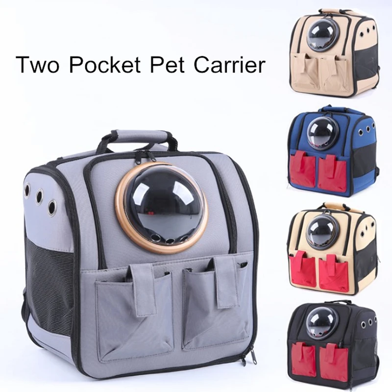 Pet Carrier Backpack for Small Cats and Dogs puppies,Ventilated Design, Two-Pocket,Wide Shoulder for Travel, Hiking, Outdoor Use
Pet Carrier Backpack for Small Cats and Dogs puppies,Ventilated Design, Two-Pocket,Wide Shoulder for Travel, Hiking, Outdoor Use