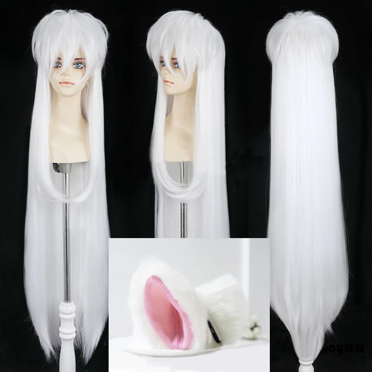 Inuyasha 100cm Long White Styled Sesshoumaru Cosplay Costume Wig Heat Resistance Fibre Hair
Inuyasha 100cm Long White Styled Sesshoumaru Cosplay Costume Wig Heat Resistance Fibre Hair