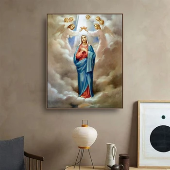 Virgin Mary Lineage Christian Cuadros Canvas Painting Art Home Decor Canvas Wall Art Picture for Living Room Catholic Church
Virgin Mary Lineage Christian Cuadros Canvas Painting Art Home Decor Canvas Wall Art Picture for Living Room Catholic Church