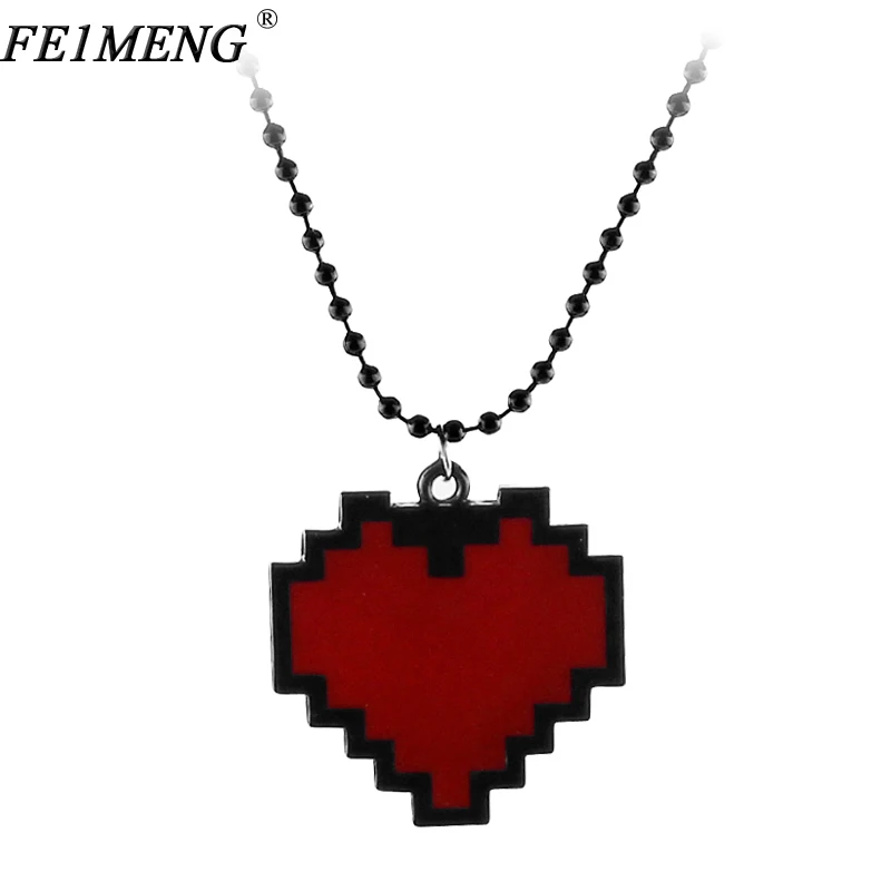 Anime Pixels Heart Necklace Undertale cosplay of Frisk - 24" Length red heart pendant Necklaces For Women Men Fashion Jewelry
Anime Pixels Heart Necklace Undertale cosplay of Frisk - 24" Length red heart pendant Necklaces For Women Men Fashion Jewelry