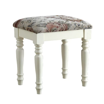American fabric solid wood simple makeup stool guzheng piano stool European dressing table stool change shoe bench
American fabric solid wood simple makeup stool guzheng piano stool European dressing table stool change shoe bench