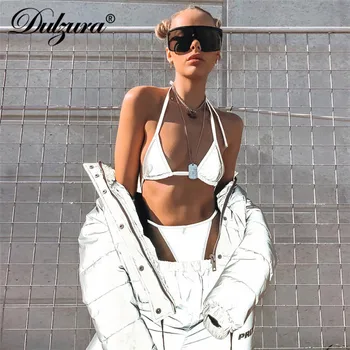 Dulzura flash reflective Bralette crop tank top 2018 sexy women streetwear adjustable strap camis suit T-back night club fashion
Dulzura flash reflective Bralette crop tank top 2018 sexy women streetwear adjustable strap camis suit T-back night club fashion