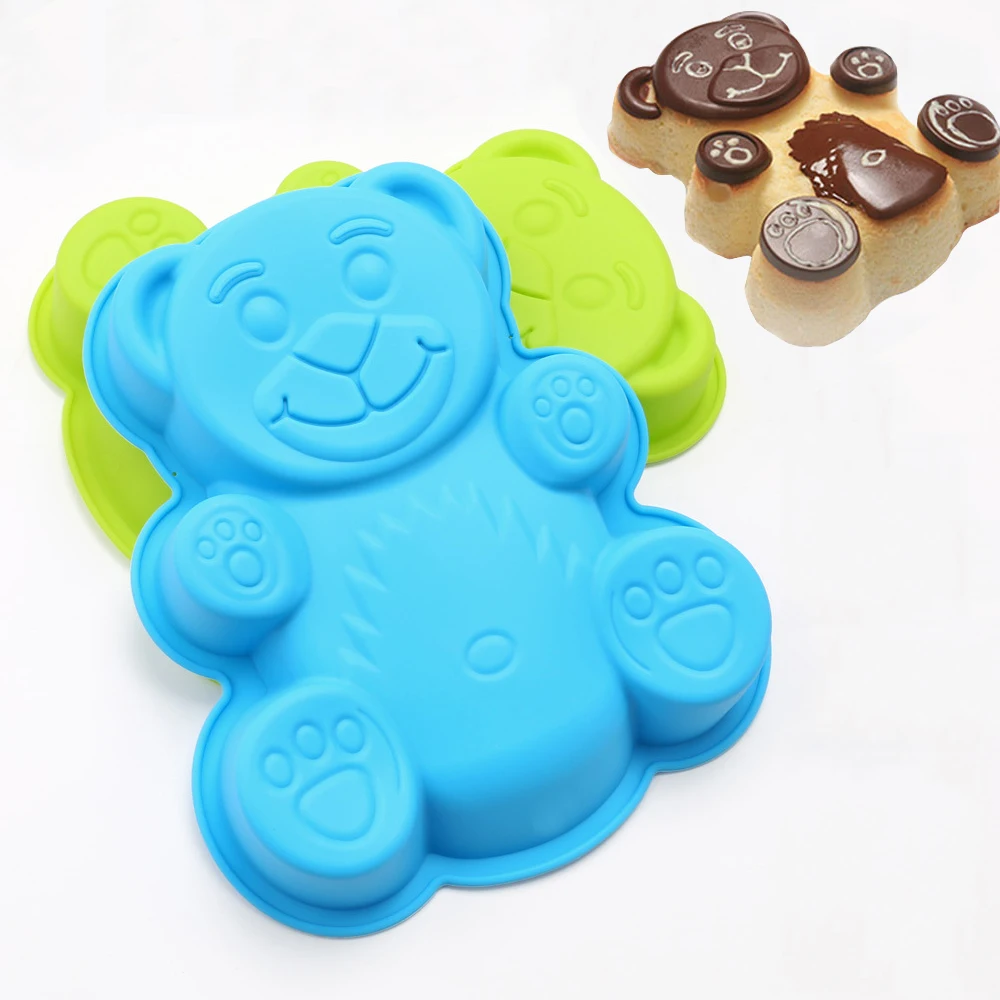 28.5*23.5*3.5cm DlY Cartoon Bear Shape 3D Silicone Cake Mold Baking Tools Bakeware Maker Mold Tray Baking cake tools
28.5*23.5*3.5cm DlY Cartoon Bear Shape 3D Silicone Cake Mold Baking Tools Bakeware Maker Mold Tray Baking cake tools