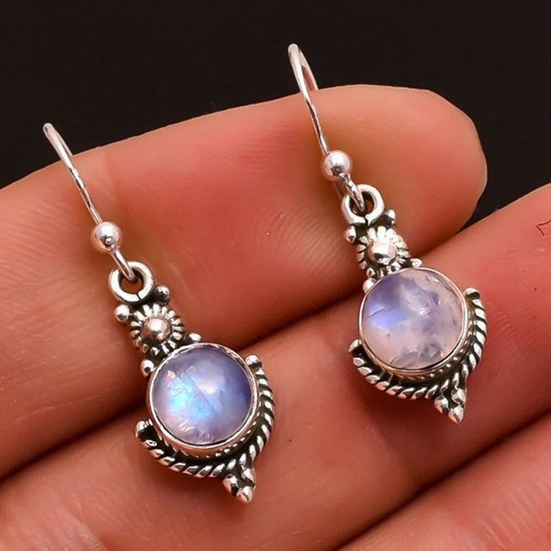 2019 Vintage Imitation Moonstone Dangle Earrings Silver Color For Women Wedding Jewelry Boho Statement Earrings
2019 Vintage Imitation Moonstone Dangle Earrings Silver Color For Women Wedding Jewelry Boho Statement Earrings