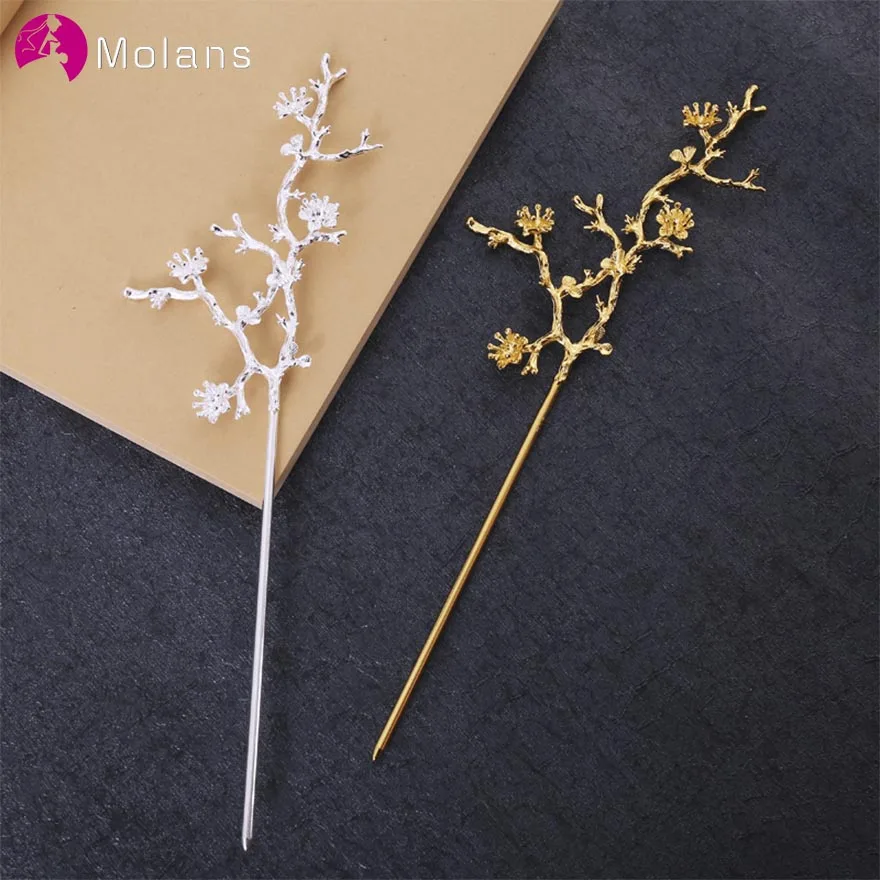 MOLANS New Style DIY Plum Blossom Hairpins for Bridal Hair Accessories Retro Metal Alloy Classical Hairpins for Wedding Ornament
MOLANS New Style DIY Plum Blossom Hairpins for Bridal Hair Accessories Retro Metal Alloy Classical Hairpins for Wedding Ornament
