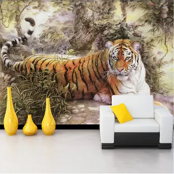 Custom Wall Paper Stickers Painted Tiger Photo Wallpaper Mural Living Room Bedroom Home Decor Self Adhesive Vinyl/Silk Wallpaper
Custom Wall Paper Stickers Painted Tiger Photo Wallpaper Mural Living Room Bedroom Home Decor Self Adhesive Vinyl/Silk Wallpaper