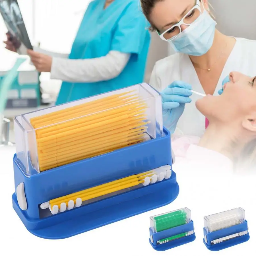 3 Colors Dental Disposable Micro Applicator Tip Bendable Sticks Brush Dispenser with Box Teeth Whitening
3 Colors Dental Disposable Micro Applicator Tip Bendable Sticks Brush Dispenser with Box Teeth Whitening