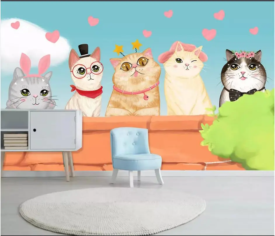 WDBH Custom mural 3d photo wallpaper European cartoon hand-painted cat animals children's room wallpaper for walls 3 d
WDBH Custom mural 3d photo wallpaper European cartoon hand-painted cat animals children's room wallpaper for walls 3 d