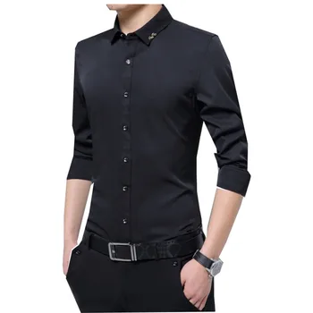 New Spring and Autumn Men's Long-Sleeved Shirt Slim Korean anti-wrinkle Free Hot youth Stretch Men's Shirt More Size M-5XL
New Spring and Autumn Men's Long-Sleeved Shirt Slim Korean anti-wrinkle Free Hot youth Stretch Men's Shirt More Size M-5XL