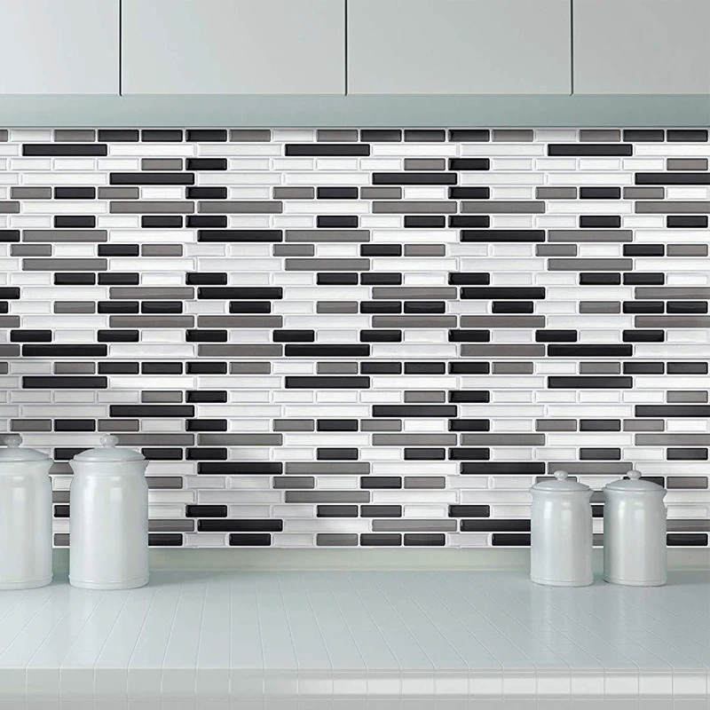 4PCS 3D Wall Sticker Stripe Mosaic Wall Paste House Decoration Gray Brick Tile Waterproof Wallpaper Kitchen Bathroom Home Decor
4PCS 3D Wall Sticker Stripe Mosaic Wall Paste House Decoration Gray Brick Tile Waterproof Wallpaper Kitchen Bathroom Home Decor