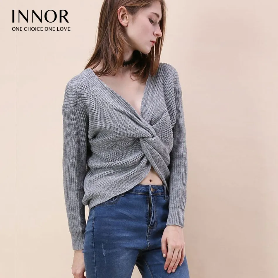 Pearl Beading Twist Infinity Sweater Sweet Ladies Long Sleeve Pullovers Fall 2018 Fashion Women V Neck Casual Sweater innor#207 
Pearl Beading Twist Infinity Sweater Sweet Ladies Long Sleeve Pullovers Fall 2018 Fashion Women V Neck Casual Sweater innor#207