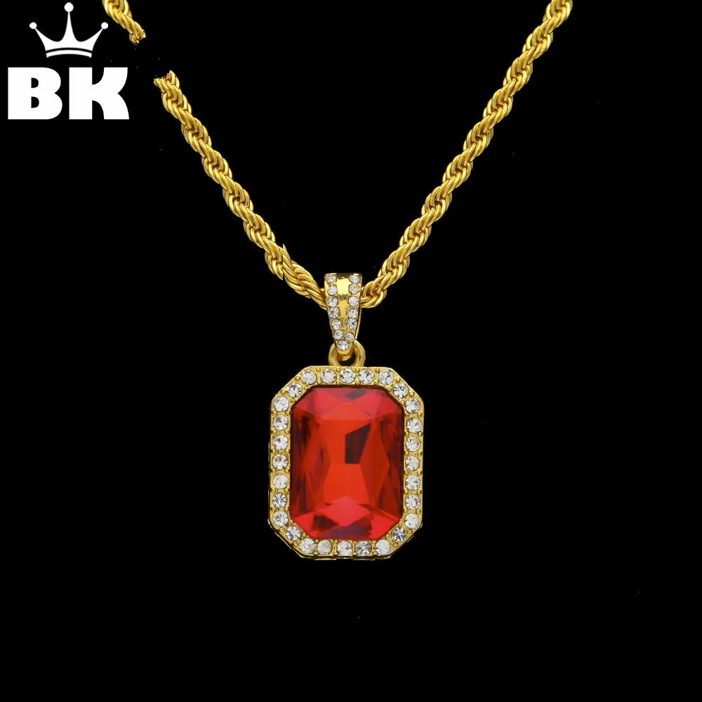 Hip Hop Gold Color Iced Out Rhinestone Square Pendant Size 1.8*2.3cm Red Blue Green Black Color With 3mm*24inch rope chain
Hip Hop Gold Color Iced Out Rhinestone Square Pendant Size 1.8*2.3cm Red Blue Green Black Color With 3mm*24inch rope chain