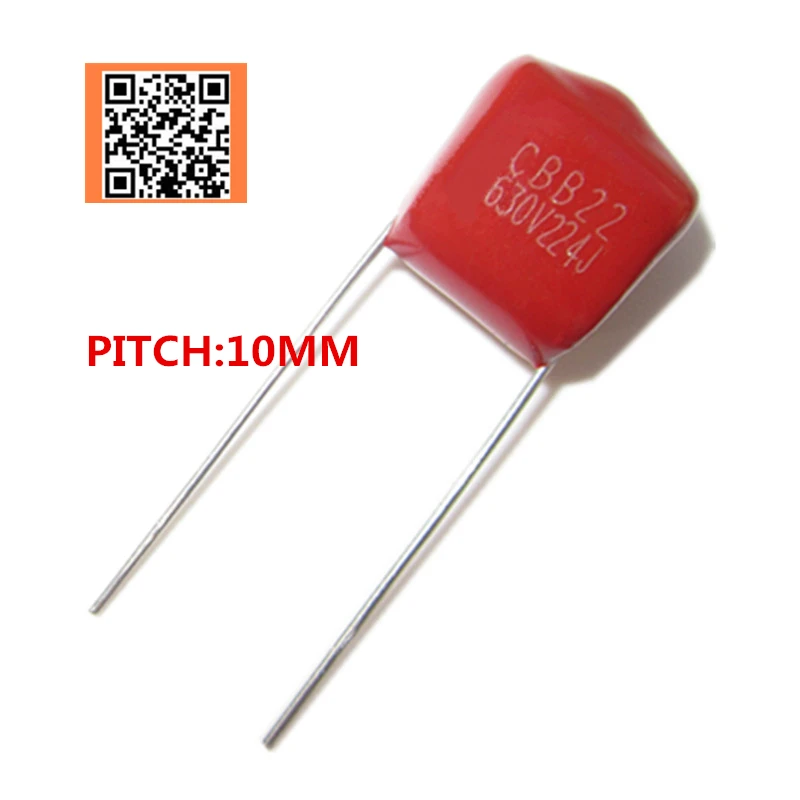 10pcs 630V 220NF 0.22UF 224J PITCH 10MM 630V Pitch 10mm 5% DIP CBB Polypropylene film capacitor
10pcs 630V 220NF 0.22UF 224J PITCH 10MM 630V Pitch 10mm 5% DIP CBB Polypropylene film capacitor