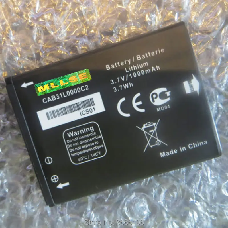 CAB31L0000C1 CAB31L0000C2 Battery for Alcatel i808 / TCL T66 A890 phone Batteries Tracking Code
CAB31L0000C1 CAB31L0000C2 Battery for Alcatel i808 / TCL T66 A890 phone Batteries Tracking Code