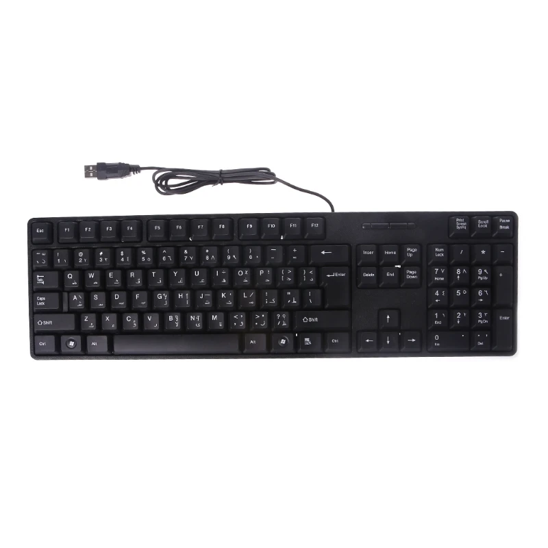 1 Set Arabic/ English Silent Keyboard Waterproof Office Keyboard For Windows Computer New Hot
1 Set Arabic/ English Silent Keyboard Waterproof Office Keyboard For Windows Computer New Hot