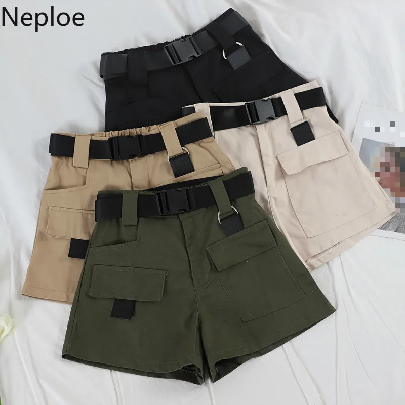 Neploe High Waist Shorts Women Summer 2019 Casual Pockets Sashes Short Feminino Loose Cargo Shorts 43934
Neploe High Waist Shorts Women Summer 2019 Casual Pockets Sashes Short Feminino Loose Cargo Shorts 43934