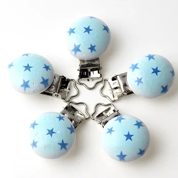5pcs/lot Metal Wooden Blue Star Baby Pacifier Clips For Holders Cute Infant Soother Clasps Teethers Accessories
5pcs/lot Metal Wooden Blue Star Baby Pacifier Clips For Holders Cute Infant Soother Clasps Teethers Accessories