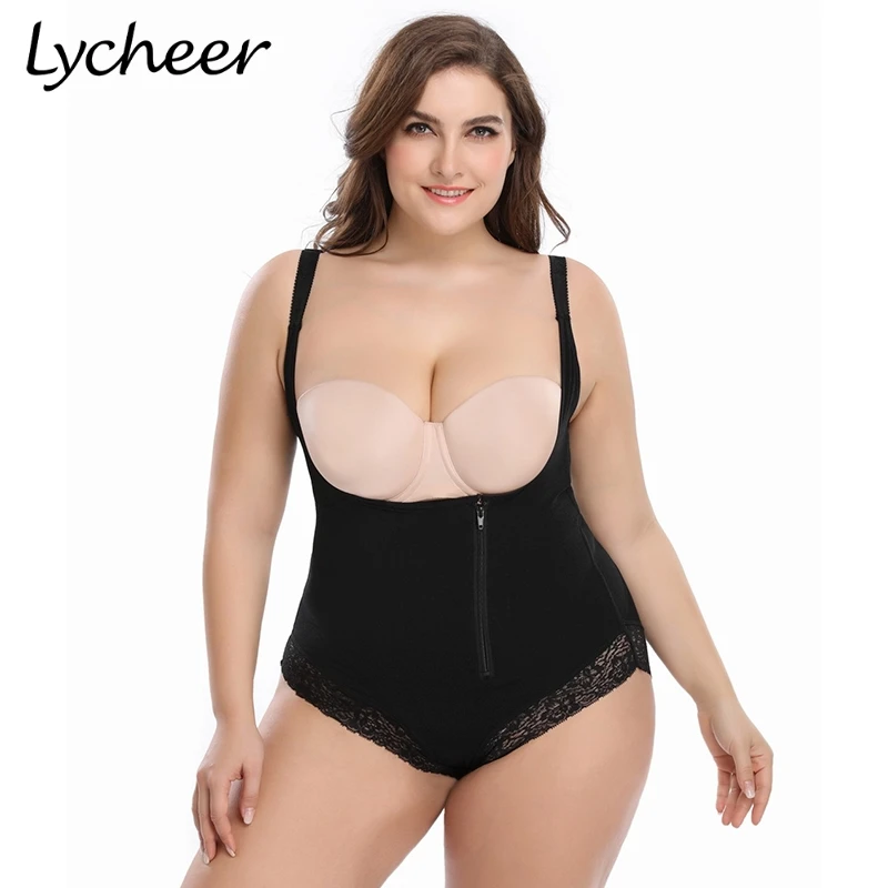 Lycheer Women Shapewear Tummy Suit zip Underbust Body Shaper Slim Underwear lace Vest Corrective Bodysuits Plus size 6XL
Lycheer Women Shapewear Tummy Suit zip Underbust Body Shaper Slim Underwear lace Vest Corrective Bodysuits Plus size 6XL