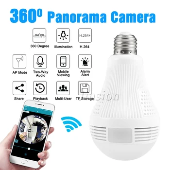 360 Light Bulb HD Mini Camera Wifi Small Camcorder Baby Monitor Panoramic Security Micro IP Cam CCTV Secret Webcam Fisheye
360 Light Bulb HD Mini Camera Wifi Small Camcorder Baby Monitor Panoramic Security Micro IP Cam CCTV Secret Webcam Fisheye