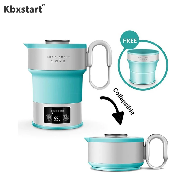 Electric Smart Handy Folding Hot Water Kettle Outside Collapsible Travel Water Bottle Boiler Foldable Chaleira With Cup 110/220V
Electric Smart Handy Folding Hot Water Kettle Outside Collapsible Travel Water Bottle Boiler Foldable Chaleira With Cup 110/220V
