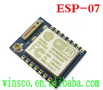 10PCS/LOT ESP8266 Serial WIFI wireless module WIF wireless transceiver module ESP-07 ESP8266 ALL SERIES 
10PCS/LOT ESP8266 Serial WIFI wireless module WIF wireless transceiver module ESP-07 ESP8266 ALL SERIES