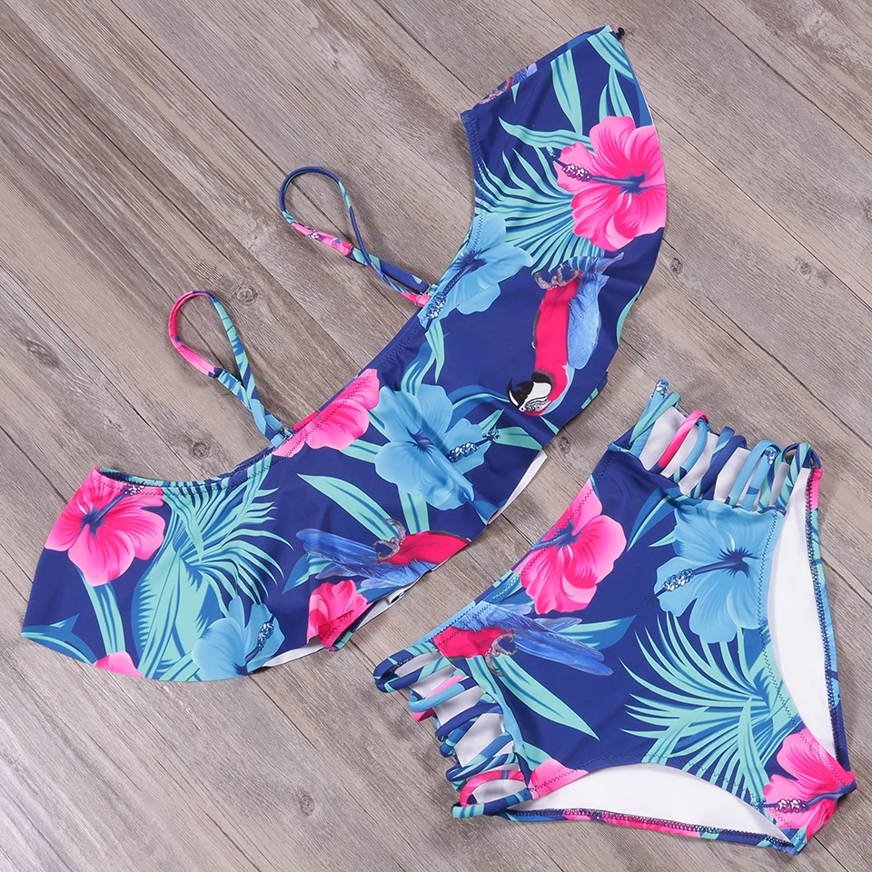 TQSKK 2019 New Sexy Bikinis Women High Waist Swimsuit Push Up Swimwear Flower Print Ruffle Bikini Set Beach Wear Bathing Suit
TQSKK 2019 New Sexy Bikinis Women High Waist Swimsuit Push Up Swimwear Flower Print Ruffle Bikini Set Beach Wear Bathing Suit