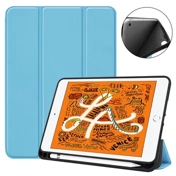 Ultra Slim Lightweight Smart Cover Protective Stand Case With Apple Pencil Holder For New iPad mini 5 2019 A2133 A2124 A2126
Ultra Slim Lightweight Smart Cover Protective Stand Case With Apple Pencil Holder For New iPad mini 5 2019 A2133 A2124 A2126