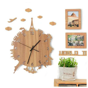 A modern wall clock Contracted contemporary alarm solid wood clock mute wall modern design creative personality home decor t49
A modern wall clock Contracted contemporary alarm solid wood clock mute wall modern design creative personality home decor t49