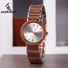 Montre homme 2019 בובו ציפור אוהבי שעון דק במיוחד 6mm מקרה עץ קוורץ שעוני יד שעון עם אריזת מתנה V-S16(China)