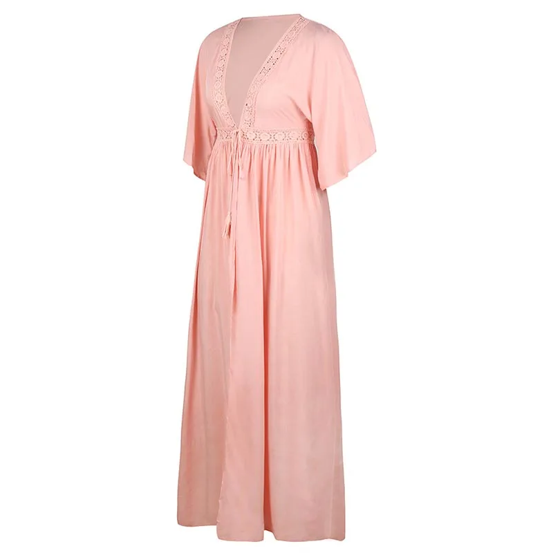 Boho Women Lace Cardigan Kimono Long Sleeve Holiday Beach Chiffon Dress Cover Cape Dresses YA88
Boho Women Lace Cardigan Kimono Long Sleeve Holiday Beach Chiffon Dress Cover Cape Dresses YA88