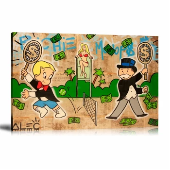 Alec Monopolys Playing Tennis HD Wall Art Canvas Poster Print Canvas Painting Decorative for Office Living Room Home Decor
Alec Monopolys Playing Tennis HD Wall Art Canvas Poster Print Canvas Painting Decorative for Office Living Room Home Decor