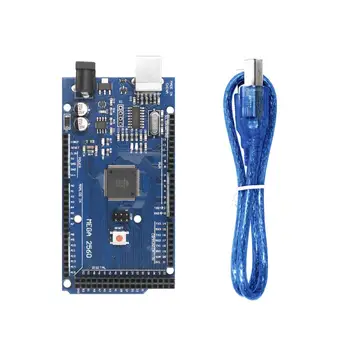 Mega 2560 R3 Mega2560 REV3 (ATmega2560-16AU CH340G) Board with USB Cable Compatible for Arduino
Mega 2560 R3 Mega2560 REV3 (ATmega2560-16AU CH340G) Board with USB Cable Compatible for Arduino