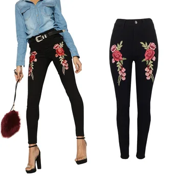 Pants Women Top Mid Button Fly Hole Woman Autumn And Winter Embroidery Hot Sale Europe The 2019 Temperament Personality Pants
Pants Women Top Mid Button Fly Hole Woman Autumn And Winter Embroidery Hot Sale Europe The 2019 Temperament Personality Pants