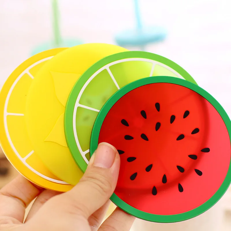 1PCS Hot Sale 7 kinds of Fruits Coaster Hot Cup Coaster Silicone Mat Drink Coasters Hot Drink Holder Table Mat
1PCS Hot Sale 7 kinds of Fruits Coaster Hot Cup Coaster Silicone Mat Drink Coasters Hot Drink Holder Table Mat