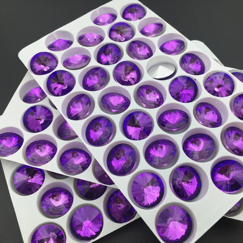Lt Purple Velvet Rivoli Crystal Fancy Stone Point Back Glass Stone For Jewelry Making 6mm 8mm 10mm 12mm 14mm 16mm 18mm
Lt Purple Velvet Rivoli Crystal Fancy Stone Point Back Glass Stone For Jewelry Making 6mm 8mm 10mm 12mm 14mm 16mm 18mm