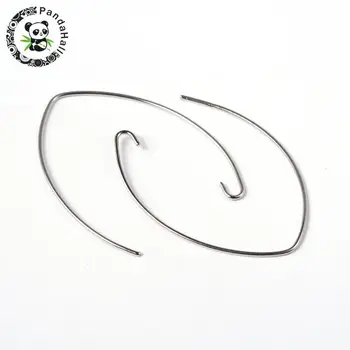 20pcs Platinum Color Brass Hoop Earrings for Jewelry Making Size: about 23mm wide 37mm long 1mm thick
20pcs Platinum Color Brass Hoop Earrings for Jewelry Making Size: about 23mm wide 37mm long 1mm thick