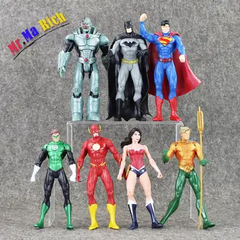 Great 7pcs/lot Justice League Superman Wonder Woman Flash Batman Aquaman Movable Pvc Action Figure Toy
Great 7pcs/lot Justice League Superman Wonder Woman Flash Batman Aquaman Movable Pvc Action Figure Toy