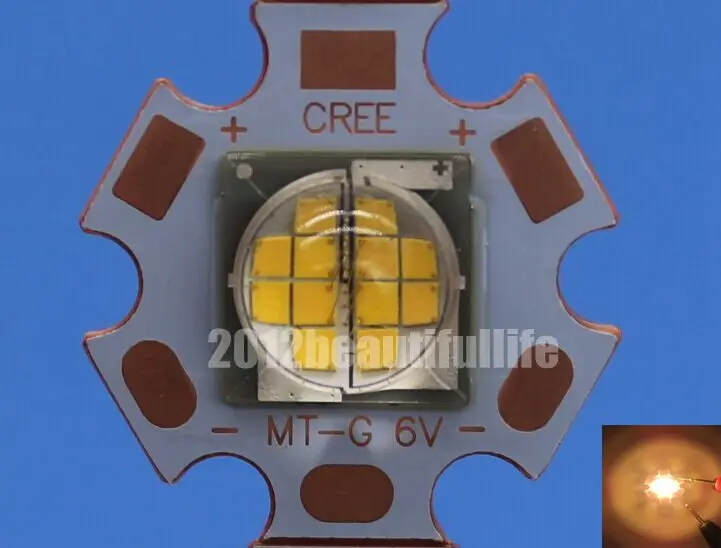 6 в CREE MTG MT-G теплый белый 2700K 25 Вт высокомощный светодиодный с 20 мм медной печатной платой
6 в CREE MTG MT-G теплый белый 2700K 25 Вт высокомощный светодиодный с 20 мм медной печатной платой