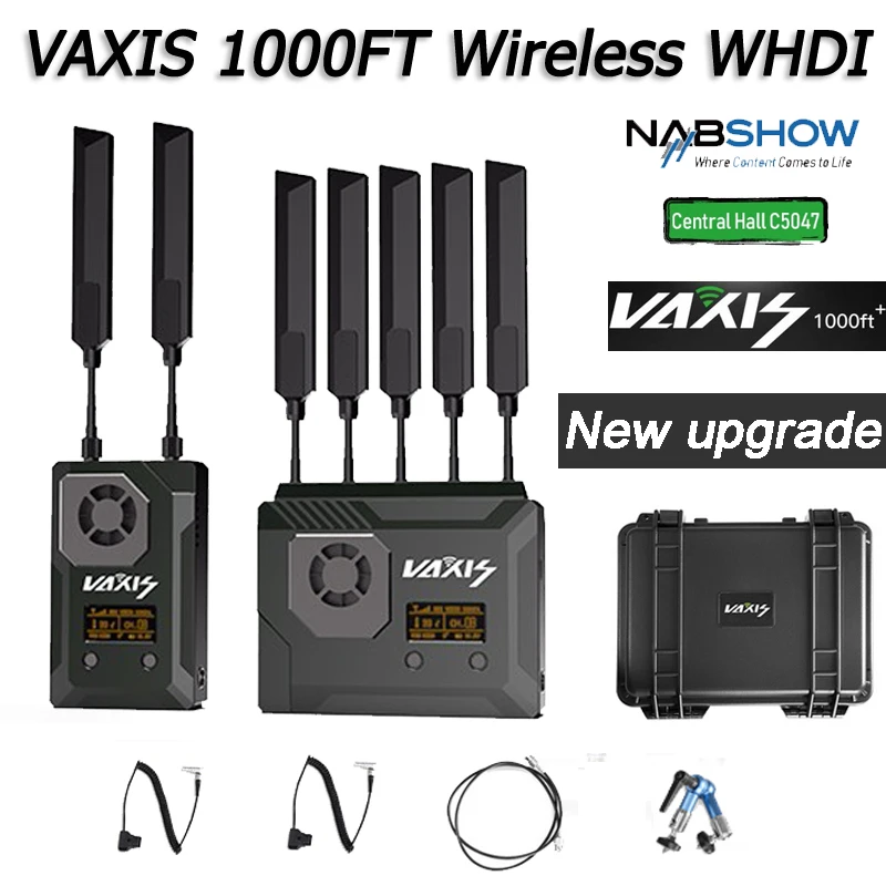 VAXIS STORM 1000FT+ Wireless WHDI Video Transmission System for RED FS7 ARRI Camera HDMI & SDI Professional Broadcast
VAXIS STORM 1000FT+ Wireless WHDI Video Transmission System for RED FS7 ARRI Camera HDMI & SDI Professional Broadcast