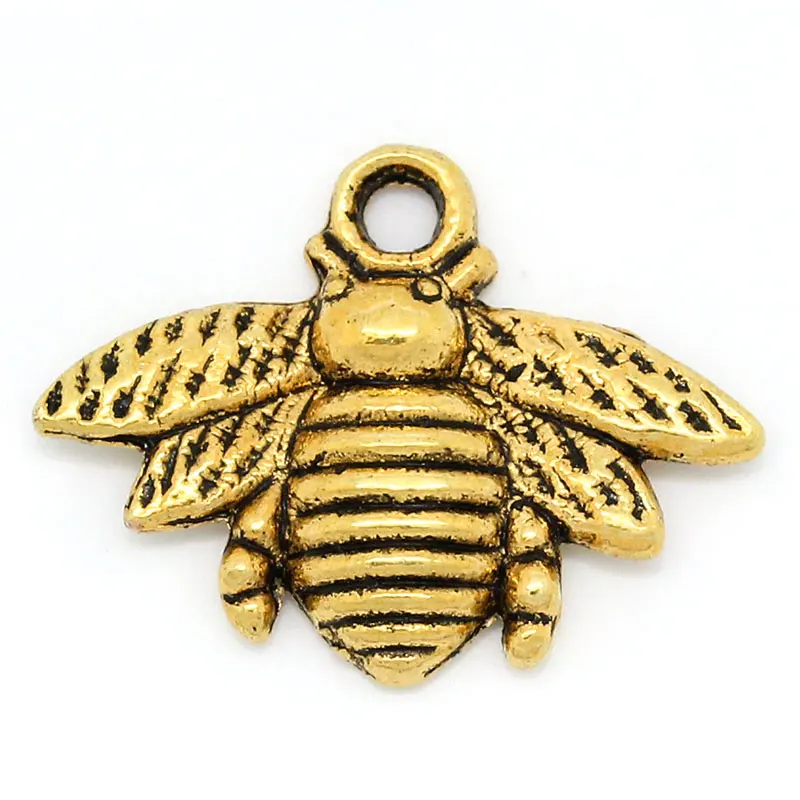 DoreenBeads Zinc metal alloy Charm Pendants Bees golden Tone 21mm( 7/8") x 16mm( 5/8"), 7 PCs
DoreenBeads Zinc metal alloy Charm Pendants Bees golden Tone 21mm( 7/8") x 16mm( 5/8"), 7 PCs
