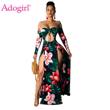 Adogirl Leaf Floral Print Maxi Bohemian Dress Fashion Sexy Off Shoulder Long Sleeve Long Club Party Dress Summer Beach Vestidos
Adogirl Leaf Floral Print Maxi Bohemian Dress Fashion Sexy Off Shoulder Long Sleeve Long Club Party Dress Summer Beach Vestidos