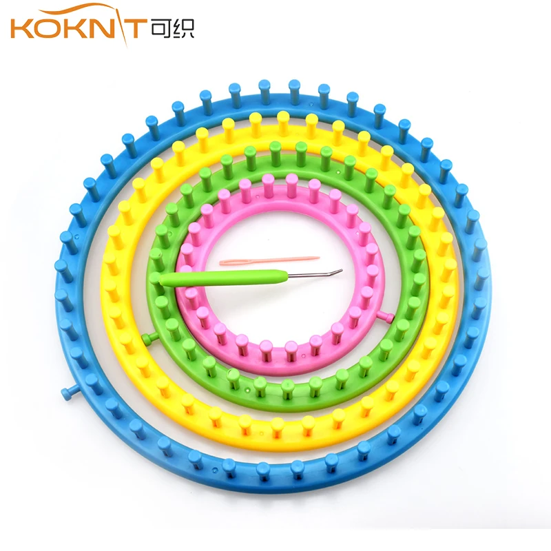 KOKNIT 4 Size Round Circle Hat Knitter Knitting Knit Loom Kit with Needle Knitting DIY Knitting Kit Embroidery Tools
KOKNIT 4 Size Round Circle Hat Knitter Knitting Knit Loom Kit with Needle Knitting DIY Knitting Kit Embroidery Tools