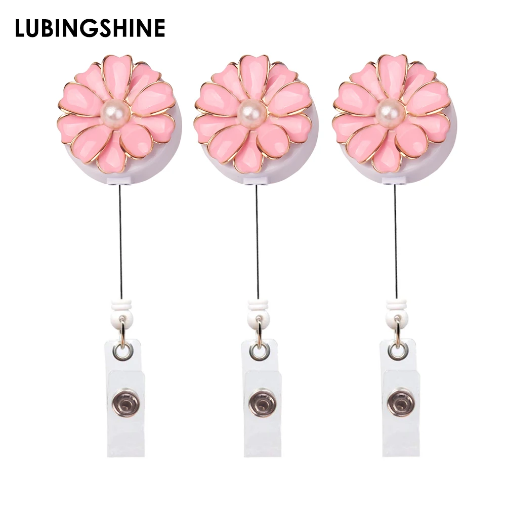 Pearls Flower ID Card Holder Retractable Key Chains Lanyard Business Badge Holders Credit Card Holders Office Business Supplies
Pearls Flower ID Card Holder Retractable Key Chains Lanyard Business Badge Holders Credit Card Holders Office Business Supplies