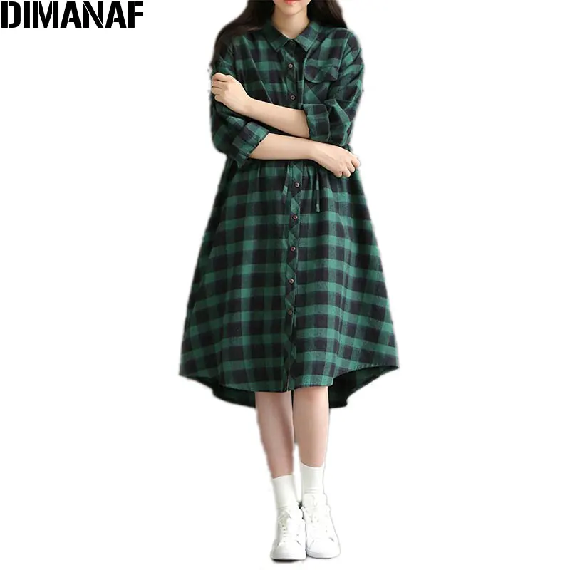 2018 Women Dress Autumn Checker Print Fashion Female Dress New European Plaid Lady Green Casual Clothing Big Size Dresses
2018 Women Dress Autumn Checker Print Fashion Female Dress New European Plaid Lady Green Casual Clothing Big Size Dresses