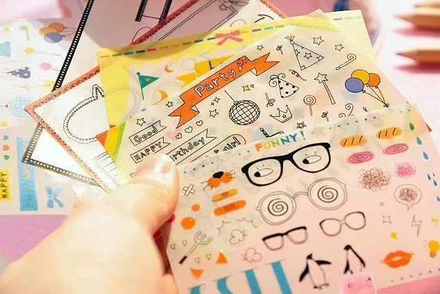 6 pcs/lot funny life PVC Sticker Set Multifunction Decoration label Decorative Stickers Scrapbooking Label DIY Diary Stickers
6 pcs/lot funny life PVC Sticker Set Multifunction Decoration label Decorative Stickers Scrapbooking Label DIY Diary Stickers